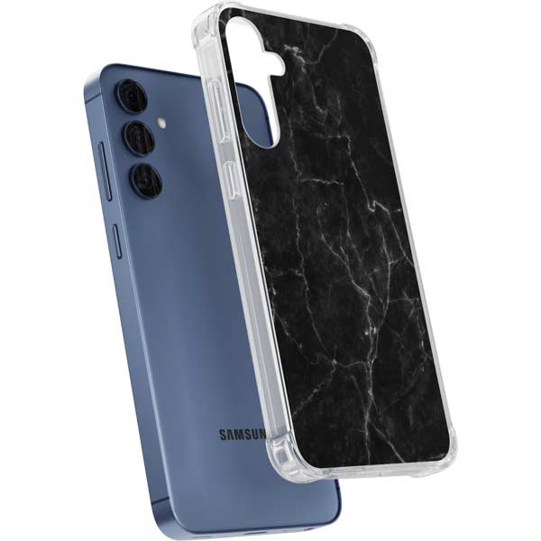Black Marble Galaxy A35 5G Clear Case