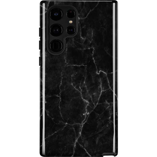 Black Marble Galaxy S25 Ultra Impact Case