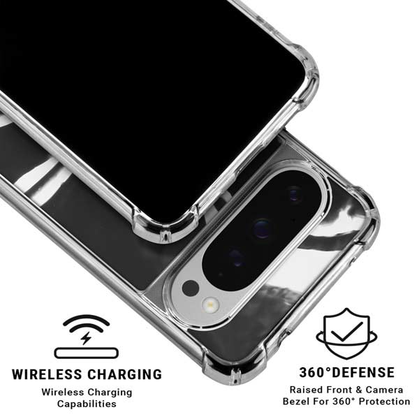 Black Marble Ink Google Pixel 10 Pro XL Clear Case