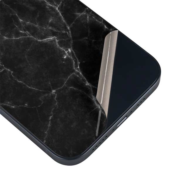 Black Marble iPhone 15 Skin