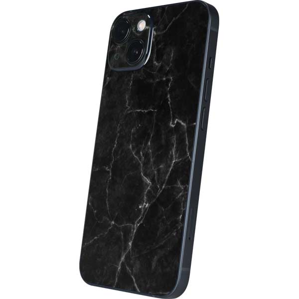 Black Marble iPhone 15 Skin
