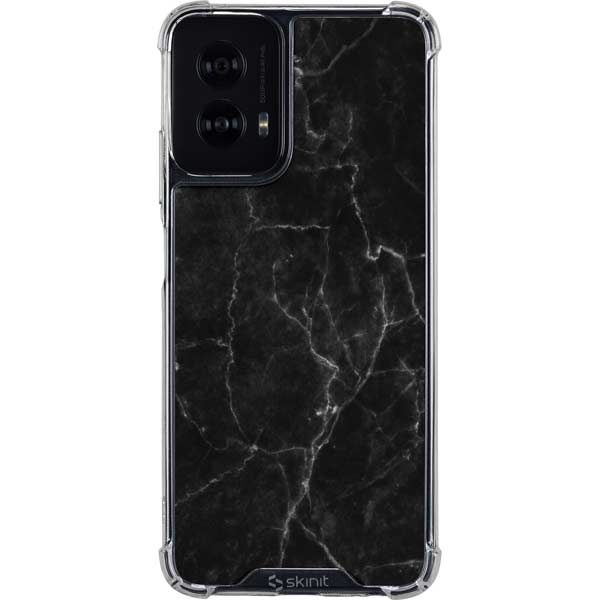 Black Marble Moto G Power 5G (2024) Clear Case