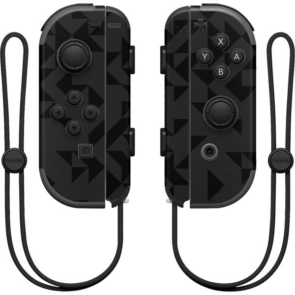 Black Geometric Nintendo Skins