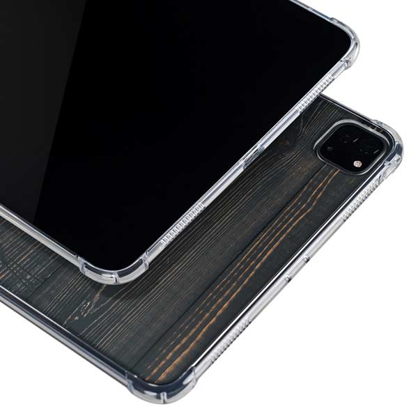 Black Painted Wood iPad Pro 11in (2024) Clear Case