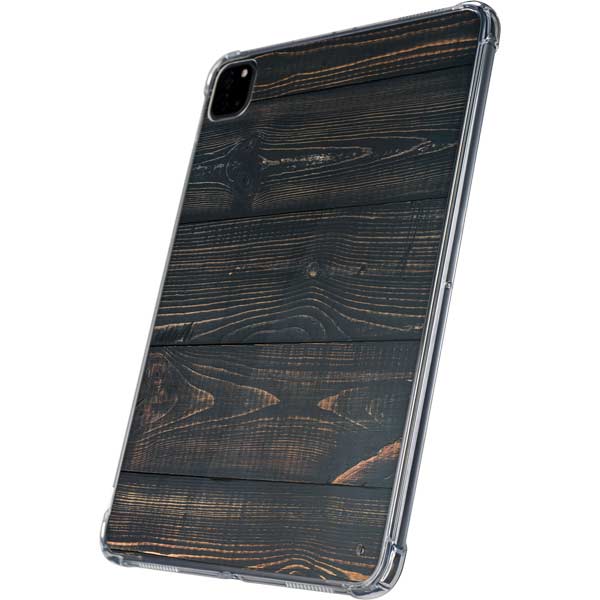 Black Painted Wood iPad Pro 11in (2024) Clear Case
