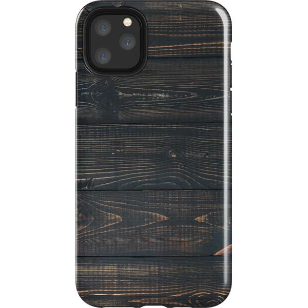 Black Painted Wood iPhone Cases