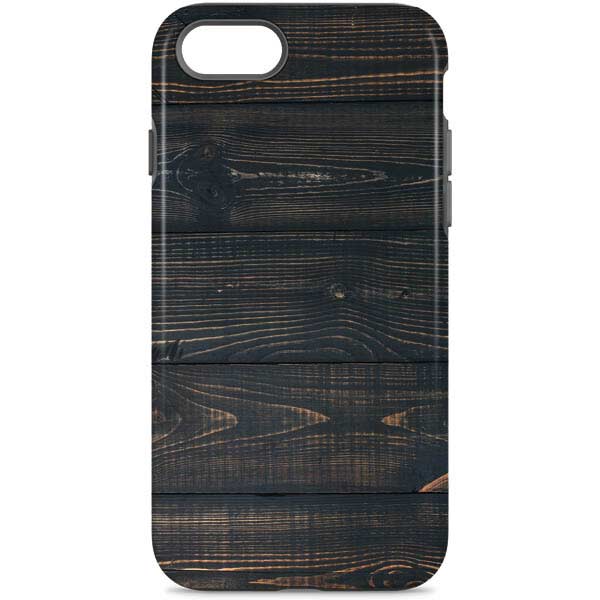 Black Painted Wood iPhone Cases