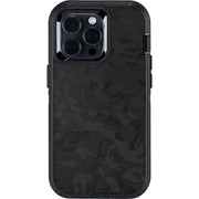 Black Shadow Camo Otterbox Defender iPhone Skin