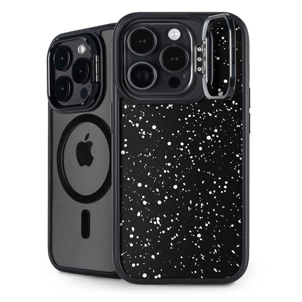 Black Speckle iPhone Cases