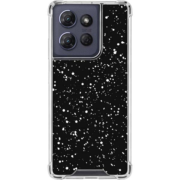 Black Speckle Moto G Power 5G (2025) Clear Case