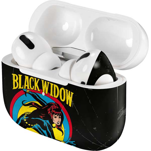 Marvel Classic Comics Black Widow AirPods Skins