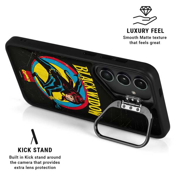 Marvel Classic Comics Black Widow Galaxy S26 Ultra Kickstand Case