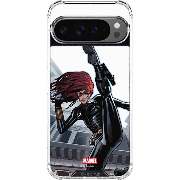 Marvel Black Widow High Kick Google Pixel 10 Pro Clear Case