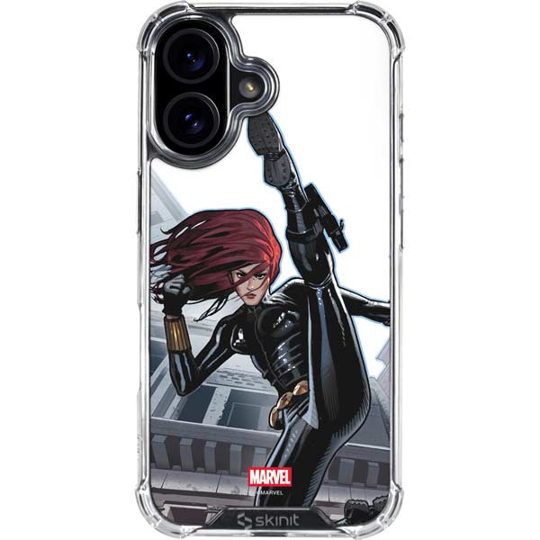 Marvel Black Widow High Kick iPhone 17 Clear Case
