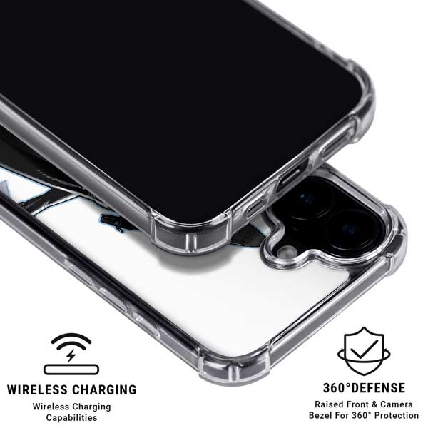 Marvel Black Widow High Kick iPhone 17 Clear Case
