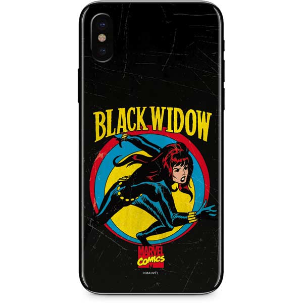 Marvel Classic Comics Black Widow iPhone XS Max Skin