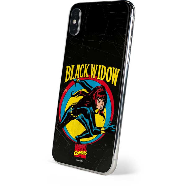 Marvel Classic Comics Black Widow iPhone XS Skin