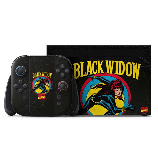 Marvel Classic Comics Black Widow Nintendo Switch 2 (2025) with Joy-Con Skin