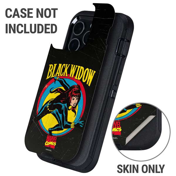 Marvel Classic Comics Black Widow Otterbox Defender iPhone Skin