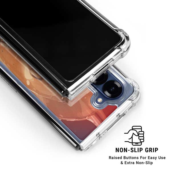 Marvel Black Widow Running Galaxy Z Fold7 Clear Case