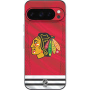 NHL Blackhawks Red Stripes Google Pixel 10 Pro XL Skin