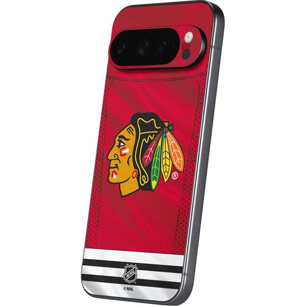 NHL Blackhawks Red Stripes Google Pixel 10 Pro XL Skin