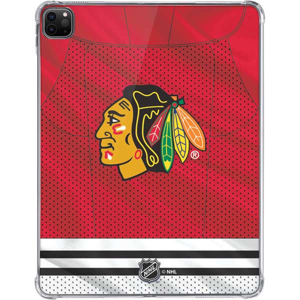 NHL Blackhawks Red Stripes iPad Pro 11in (2024) Clear Case