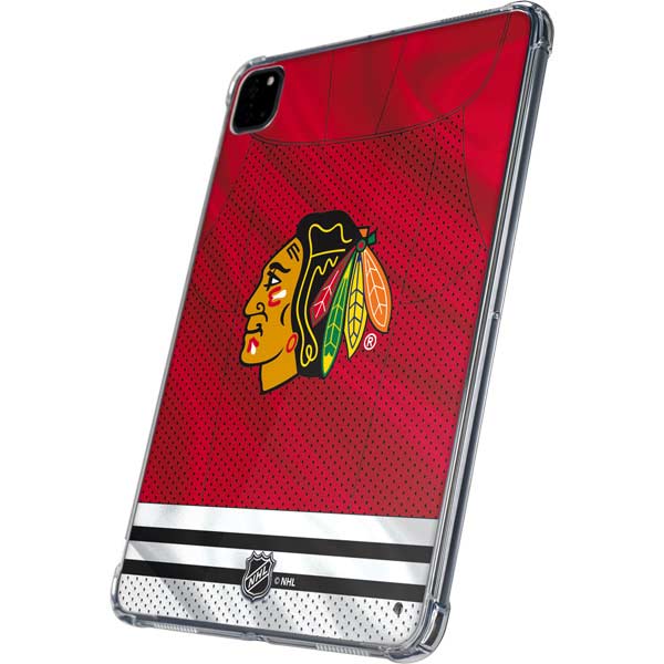 NHL Blackhawks Red Stripes iPad Pro 11in (2024) Clear Case