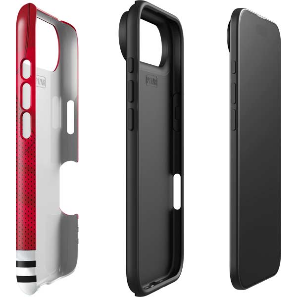 NHL Blackhawks Red Stripes iPhone 17 Air Impact Case