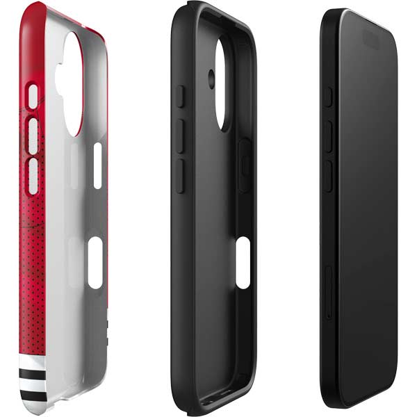 NHL Blackhawks Red Stripes iPhone 17 Impact Case