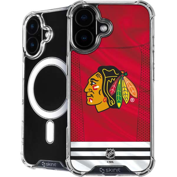 NHL Blackhawks Red Stripes iPhone 17 MagSafe Case