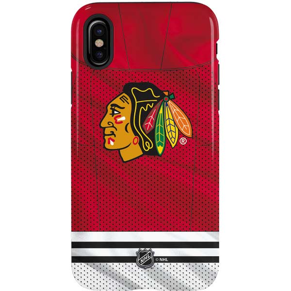NHL Blackhawks Red Stripes iPhone XS Pro Case
