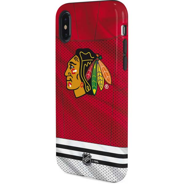 NHL Blackhawks Red Stripes iPhone XS Pro Case