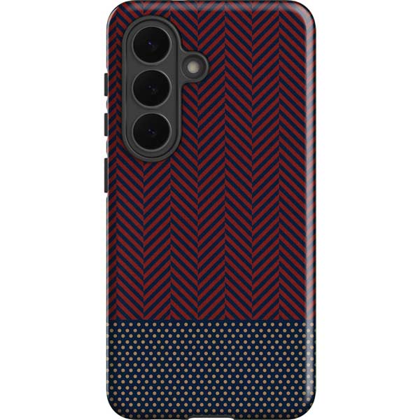 Blocked Polka Dot Chevron Galaxy S26 Impact Case