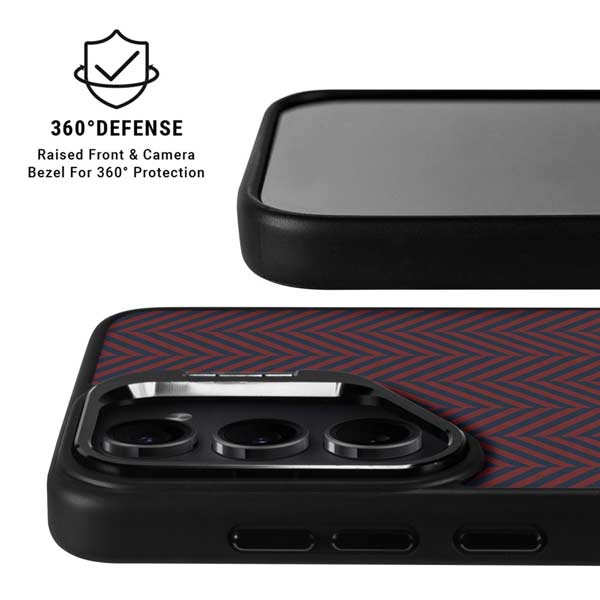 Blocked Polka Dot Chevron Galaxy S26 Ultra Kickstand Case