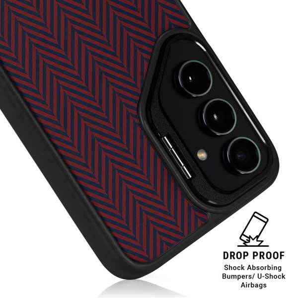 Blocked Polka Dot Chevron Galaxy S26 Ultra Kickstand Case