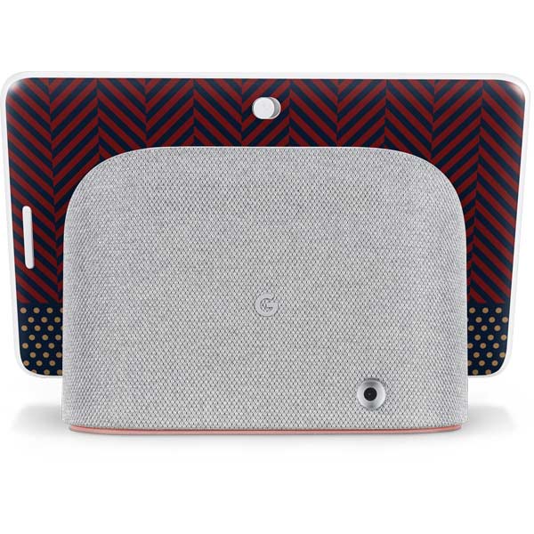 Blocked Polka Dot Chevron Google Home Hub Skin