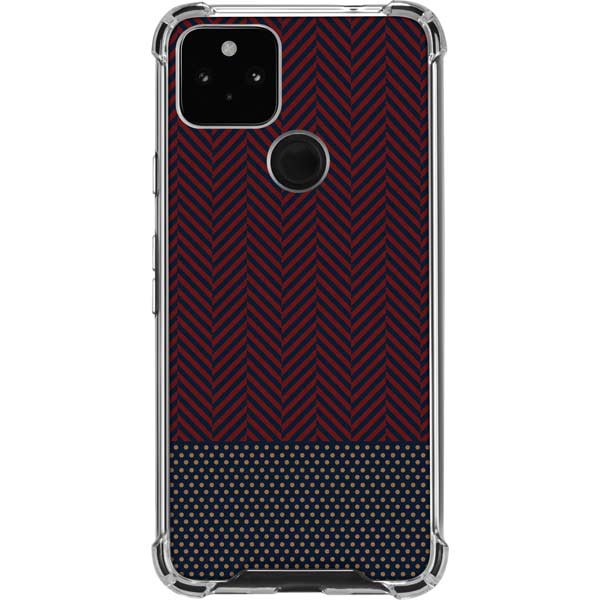 Blocked Polka Dot Chevron Pixel Cases