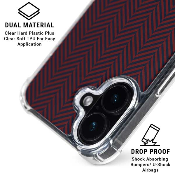 Blocked Polka Dot Chevron iPhone 17 MagSafe Case