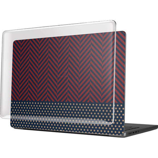 Blocked Polka Dot Chevron MacBook Pro 14in (2021-24) Case plus Skin