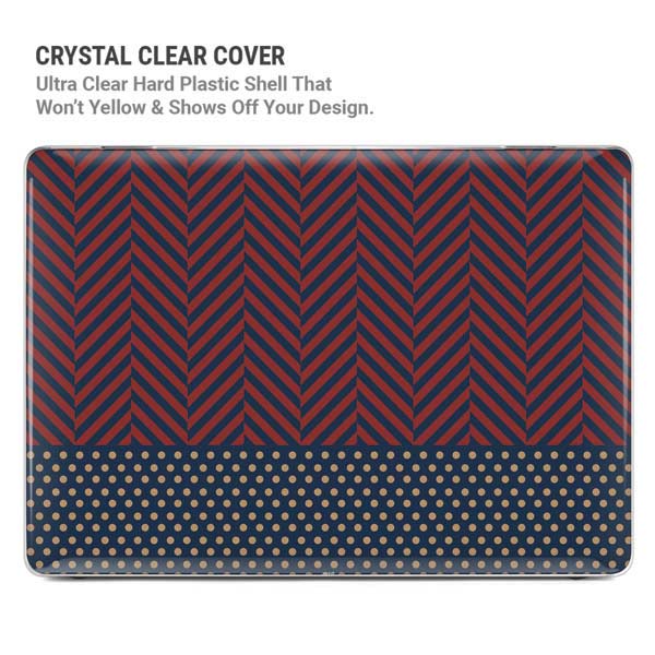 Blocked Polka Dot Chevron MacBook Pro 14in (2021-24) Case plus Skin