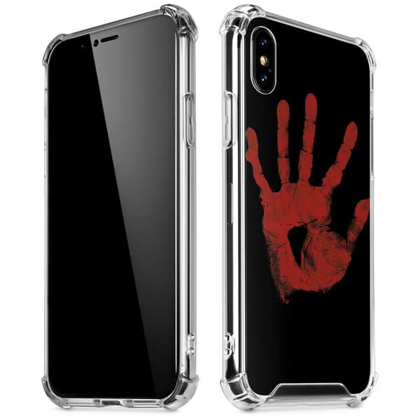 Bloody Handprint iPhone X/XS Clear Case