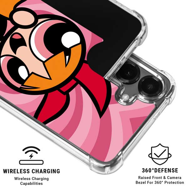 Cartoon Network Powerpuff Girls Blossom Pink Hearts Galaxy S26 Plus Clear Case