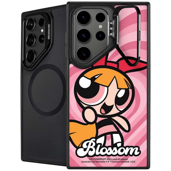 Cartoon Network Powerpuff Girls Blossom Pink Hearts Galaxy S26 Ultra Kickstand Case