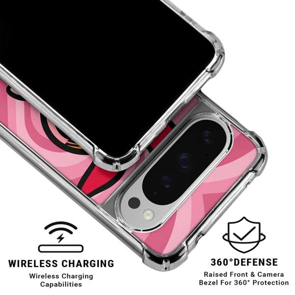 Cartoon Network Powerpuff Girls Blossom Pink Hearts Google Pixel 10 Pro Clear Case