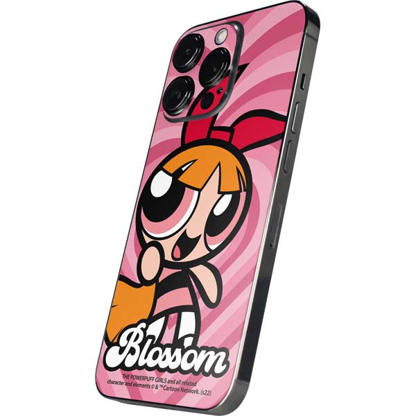 Cartoon Network Powerpuff Girls Blossom Pink Hearts iPhone 15 Pro Max Skin