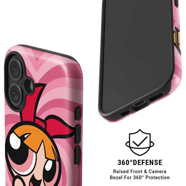 Cartoon Network Powerpuff Girls Blossom Pink Hearts iPhone 16 Magsafe Impact Case