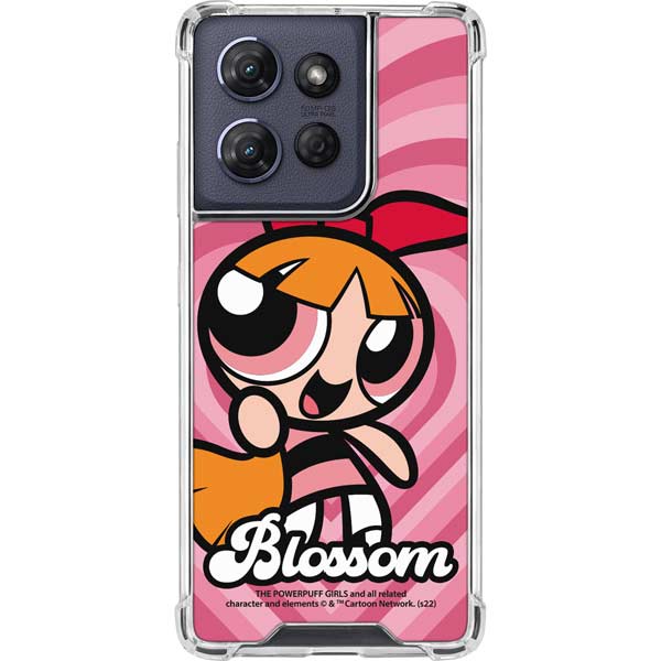 Cartoon Network Powerpuff Girls Blossom Pink Hearts Moto G 5G (2025) Clear Case