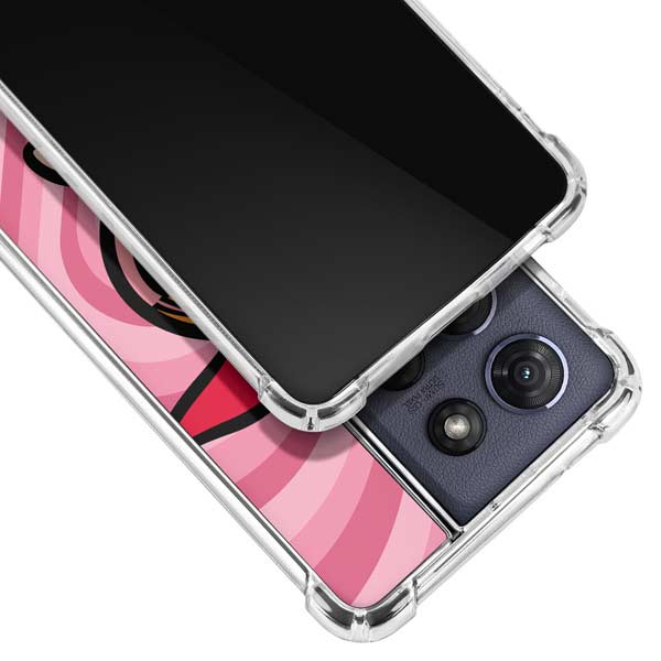 Cartoon Network Powerpuff Girls Blossom Pink Hearts Moto G 5G (2025) Clear Case