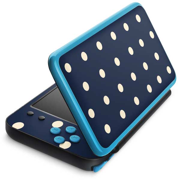 Blue and Cream Polka Dots Nintendo Skins
